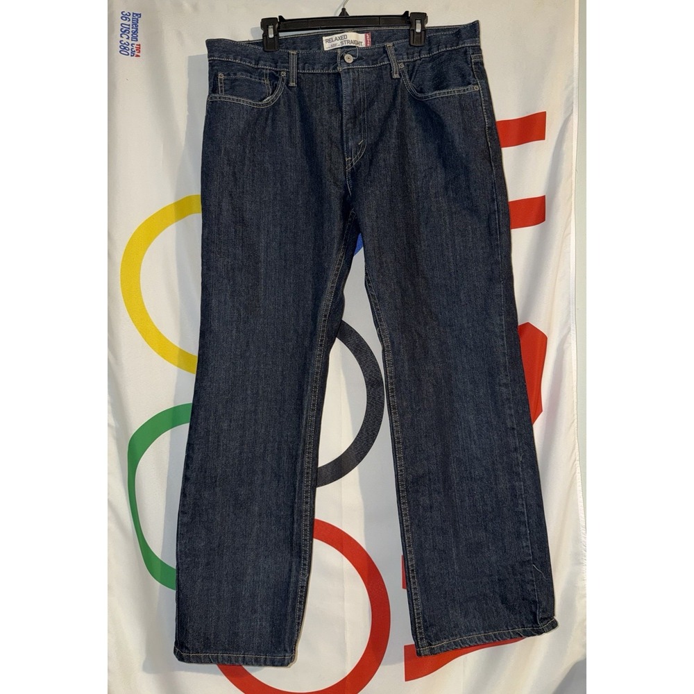 Levi's 559 Relaxed Straight Jeans Mens 36x30 Dark Wash Denim